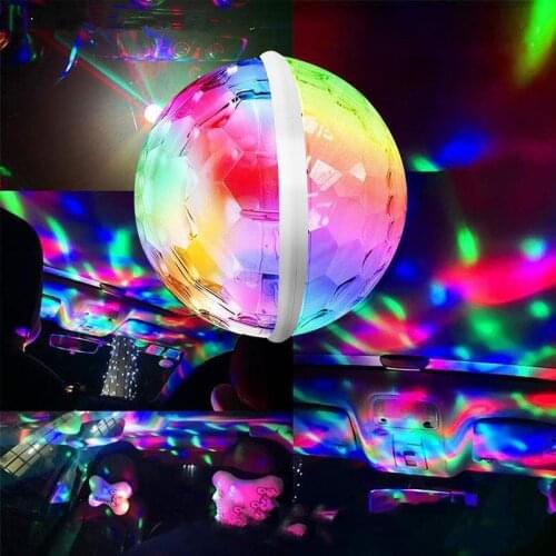 USB RGB LED Disco DJ Stage Light Mini Portable Family Party Ball Colorful Light Bar Club Stage Effect Lamp Mobile Phone Lighting