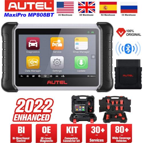2021 Autel MaxiPRO MP808BT OBD2 Auto Diagnostics Scan Tool EPB ABS Automotive Scanner 30+ Service Better DS808 MP808