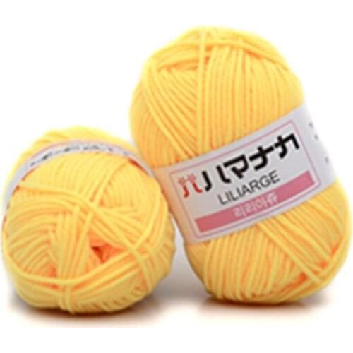 4 Shares Combed Milk Cotton Yarn Comfortable Wool Blended Yarn Apparel Sewing Yarn Hand Knitting Scarf Hat Yarn