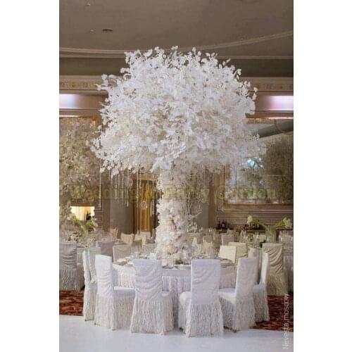 500pcs/lot White artificial ginkgo biloba White leaves Wedding flower Decoration Marriage Props