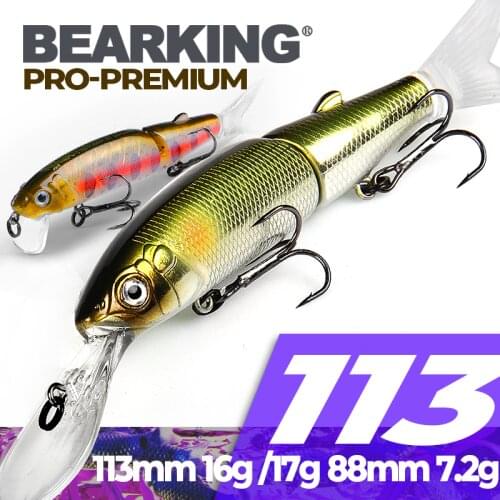 BEARKING 2019 Magallon Family 113mm 16g , 113mm 13.7g , 88mm 7.2g Professional Fishing Lures Minnow Crank Hot Model Bait