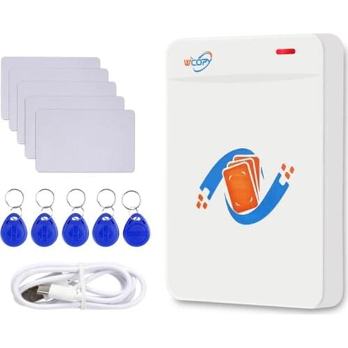 RFID Copier Duplicator Reader Writer 125KHz 13.56MHz USB Programmer Key Fobs UID T5577 Rewritable Support NFC Phone