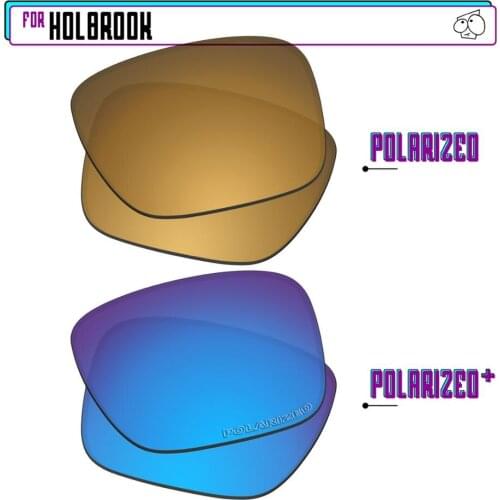 EZReplace Polarized Replacement Lenses for - Oakley Holbrook Sunglasses - BlueP Plus-GunmetalP