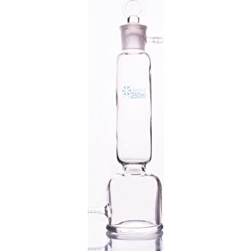 Gas drying tower with glass stopper,Capacity 250ml,Joint 29/32,High borosilicate glass drying device