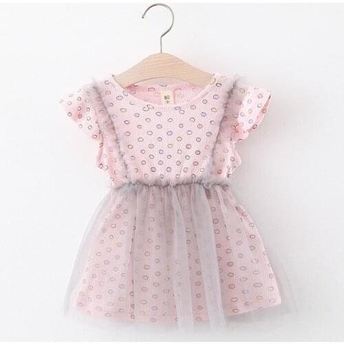 H1114 Toddler Baby Princess Dresses 2021 New Summer Newbron Baby Flowers Dresses Floral Costumes Kids Girls Cute Vestidos