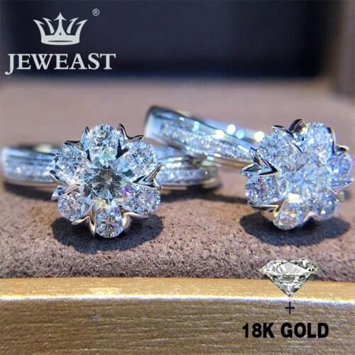 18K Gold Pure Gold Ring AU 750 Gold Solid Gold Rings Good Beautiful Upscale Trendy Classic Party Fine Jewelry Hot Sell New 2020