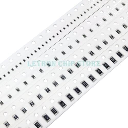 0402 0603 0805 1206 SMD Resistor Kit Assorted Kit 1ohm-1M ohm 1% 1R 10R 47R 100R 220R 1K 4.7K 33valuesX 20pcs=660pcs Sample Kit