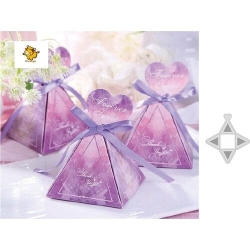 Candy Box Metal Dies Cut Template for Embossing DIY Scrapbooking Paper Album Gift Cards Making New Dies Scrapbooking 2021