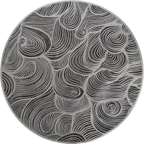 Round Auspicious Cloud PVC Table Mat Hollow Out Heat Insulation Placemat for Dining Table Kitchen Sets