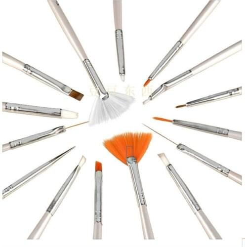 15 size/set nail art brush set painting drawing nail art pen perfect brushes styling tool