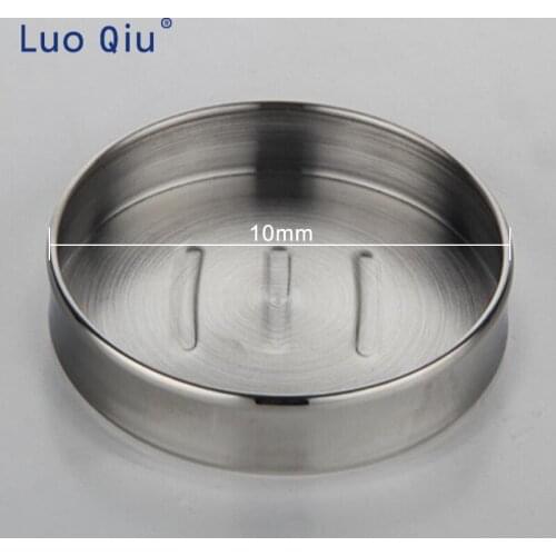 Soap Dish Holder Stainless Steel porta sapone Wall Mounted Bathroom Creative Double Draining Soap Box Chrome 2 pcs/lot