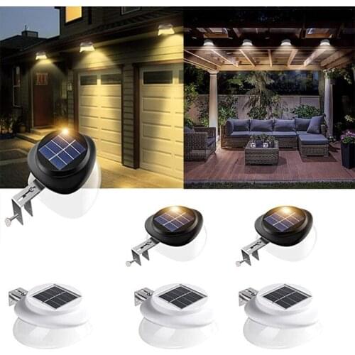 9 LED Solar Wall Light UFO-shaped Non-porous Outdoor Decorative Fence Light Control Light Outdoor Waterproof Eaves Garden Light