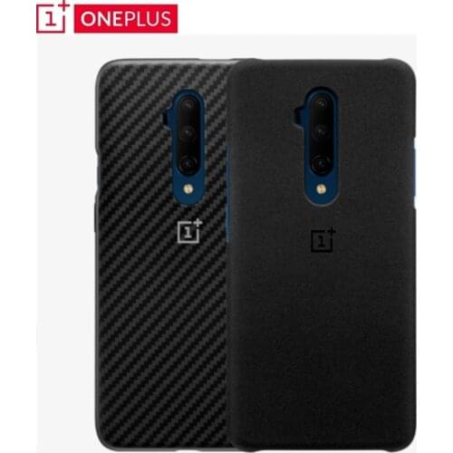 Original 100% Oneplus 7T Pro Case official Stock Sandstone bumper Karbon Nylon Protection Back Cover