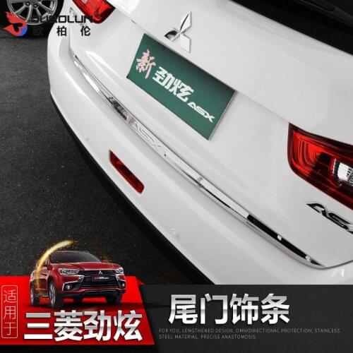 Tailgate Rear Door Bottom Cover Molding Trim Stainless Steel back door trim car Accessories for Mitsubishi ASX 2018 Car-styling