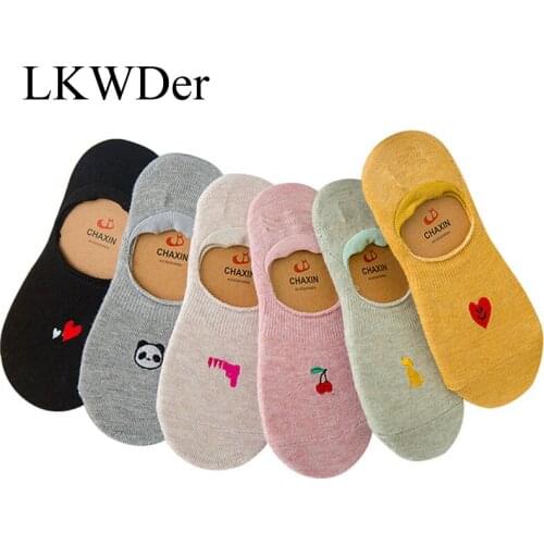 6pairs Kawaii Hipster Fruits Patterned Women Socks Suit All Season Thicker Bottom Warm Women Embroidery Socks Female Sox Meias