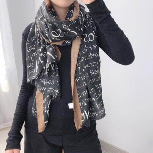New 2020 Fashion Winter Scarf Women Cotton Warm Pashmina Foulard Lady Luxury Horse Scarves Thick Soft Bufanda Shawls Wraps