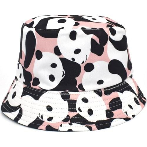 New Fashion Print Bucket Hats Women Reversible Cotton Panama Girl Japanese Fisherman Hat Men Outdoor Beach Sun Caps M133