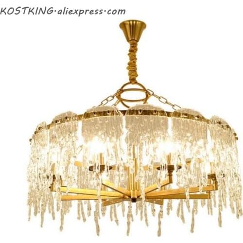New design hanging chandelier LED light modern lamp AC110V 220V gold living room dinning room chandelier lighting