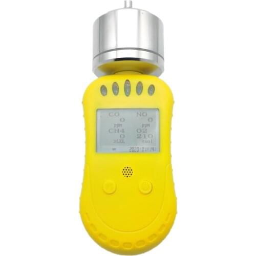 Portable pump 4in1 exhaust gas analyzer CO O2 H2S NO gas detector