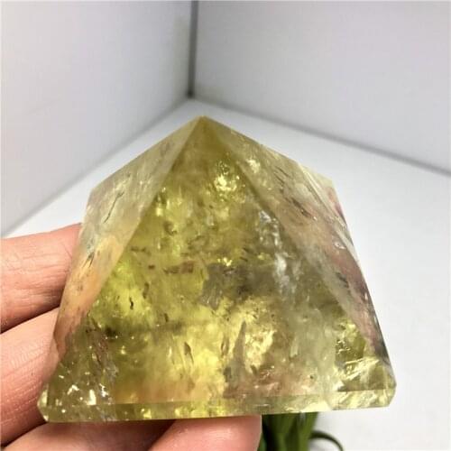 Natural Citrine Crystal Pyramid Gemstone Mineral Great for Meditation Healing Home Decoration Chakra Reiki Stone