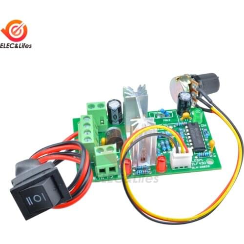 DC 6-30V 10A L0371 Reversible Motor Speed Controller 80W High Torque Adjustable PWM Speed Regulator Control Switch Potentiometer