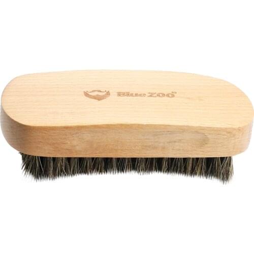 Wood Bristle Beard Mustache Facial Hair Grooming Shaping Brush Tool For Men Barber