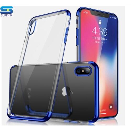 SUREHIN Nice cover for iPhone XS case soft TPU thin transparent silicone case for iPhone XS MAS XR X 8 7 6S 6 PLUS cover case