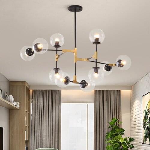 Northern Europe Lamps And Lanterns Household Atmosphere A Living Room Lamp Modern Concise Originality Personality Molecule Magic