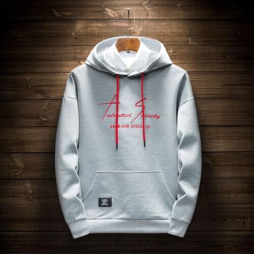 Letter Embroidery Hoodies Men Pullover Sweatshirt Casual Men Hip Hop Hoody Coats 2021 Autumn Fashion Mens Hoodie Streetwear