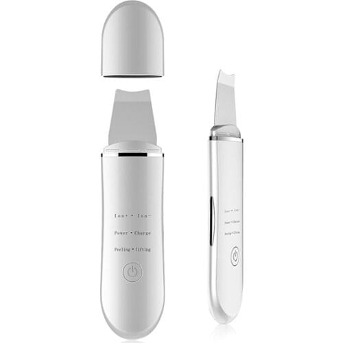 Ultrasonic Skin Scrubber Deep Face Cleaning Machine Peeling Shovel Facial Pore Cleaner Face Skin Scrubber Lift Machine