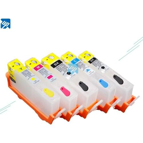 UP refillable ink cartridge replacement for HP 178 for hp 5510 5515 6510 7510 B109a B109n B110a B209a B210a 3070A with chips