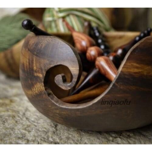 High quality pure solid wood wool bowl