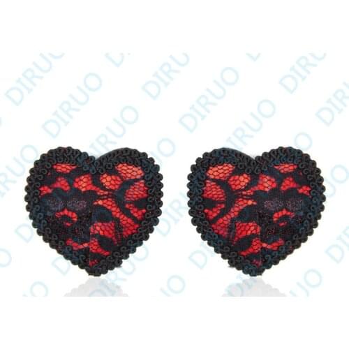 Body jewelry nipple ring Lace Heart Adhesive nipple stickers Covers sexy breast fashion jewelry bra Disposable Milk Paste Anti