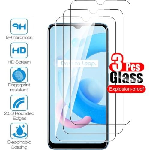 3Pcs for oppo realme c20a full cover tempered glass for oppo realme c21 25 ralme c11 safety screen protect protective film