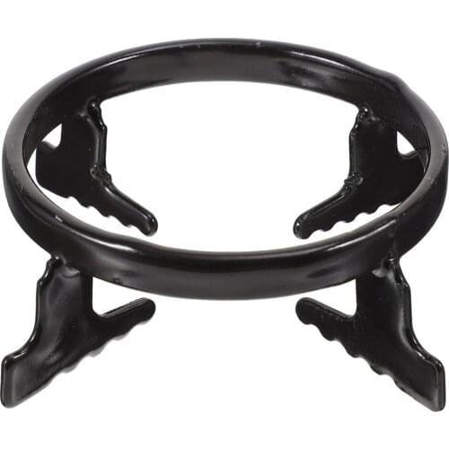 1pc Gas Stove Support Moka Pot Stand Wok Support Ring Rack for Shop (Black)