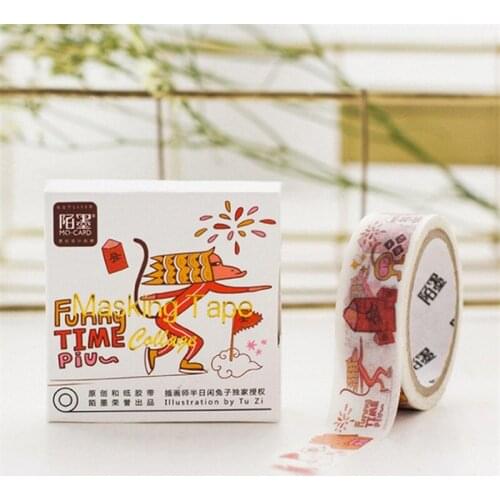 1pcs Washi Tapes DIY animal world paper Masking tape Decorative Adhesive Tapes Scrapbooking Stickers Size 15 mm*5m
