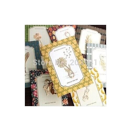 1pack/lot NEW happy life metal bookmark DIY Multifunction Golden booklines funny gift