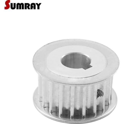 SUMRAY 5M 18T Keyway Timing Pulley 8/10/12mm bore keyway diameter 3/4/5mm 16/21mm width Synchronous Pulley Wheel