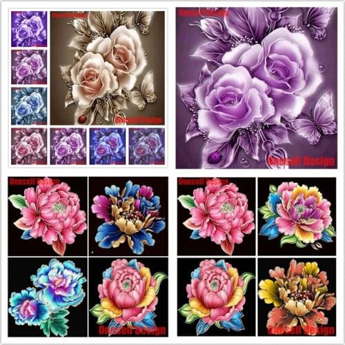 New 5d diamond painting full square/round flower 5d diamond mosaic sale rhinestone pictures flower christmas decor gift for home