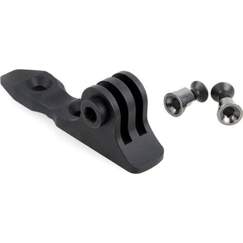 Free Shipping Black Aluminum Mini Handstop Keymod Rail Mount for Gun with Gopro Hero Camera