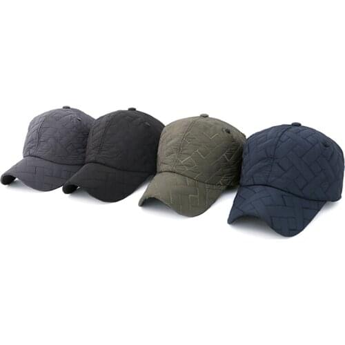 Free shipping Winter new cold earmuffs cotton hat mens outdoor fashion embroidery button baseball cap fashion golf baseball cap