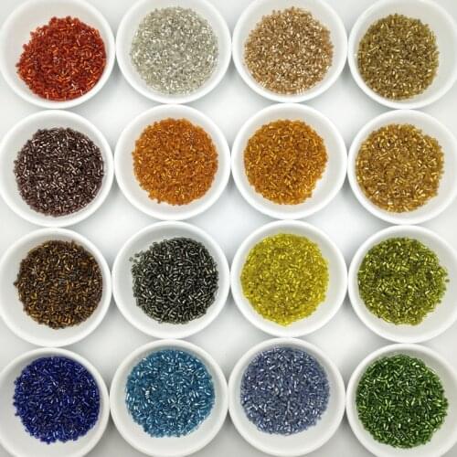 2mm 10gram/lot Seed Cylindrical Glass Tube Bugle Beads DIY Necklace Bracelet Spacer Beads for Jewelry Making Accessories