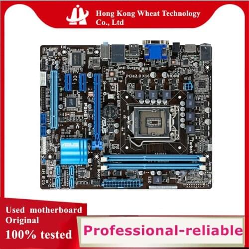 For ASUS P8H61-M Motherboard Socket LGA 1155 DDR3 SATA2 For Intel H61 Original Desktop Used Mainboard