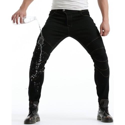 Jeans Casual Knee Pads Waterproof Motorcycle Pants Denim Blue Pants Motorcycle High-end Black Jeans Denim Casual Pants