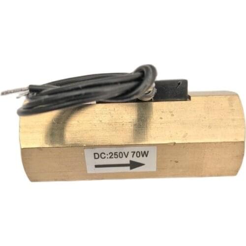 USM-FS21TB Flow Sensor Switch Reed Switch Brass Magnetic Sensor Switch 1.5-12L/min 250V DC 70W 2 wire iSentrol Zhongjiang Open