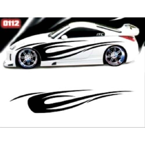 For 2Pcs VINYL GRAPHICS DECAL STICKER CAR BOAT AUTO TRUCK 100" MT-112-Y Car styling