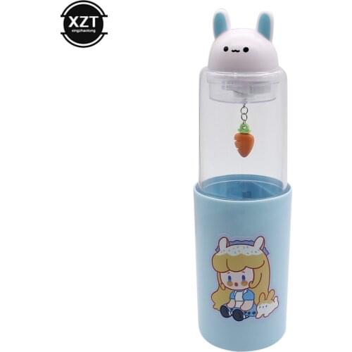 Magnetic screw buckle round pencil storage box creative water cup shape round animal pendant cute stationery round pen holder