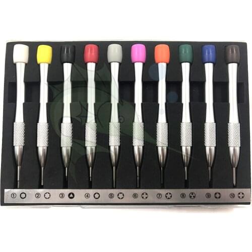 Wholesale 10pcs/set High Quality Assortment Brand Watch RM Watch Rlx Watch Screwdriver Set Tool for watchmaker