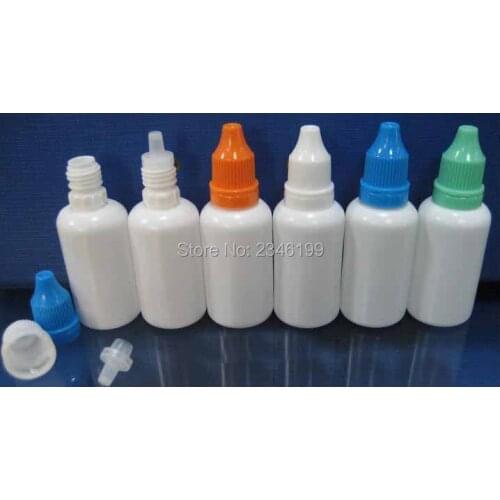 30ML 60pcs/lot E juice PE Plastic Dropper Bottle, Soft Eye Bottle Storage with Childproof Cap, Oil Bottle for E Liquid