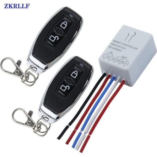 433Mhz DC12V 1CH Relay Switch Remote Power Switch Wireless Remote Control for Car LED Lamp Gate Door Window Elevator Diy Contro